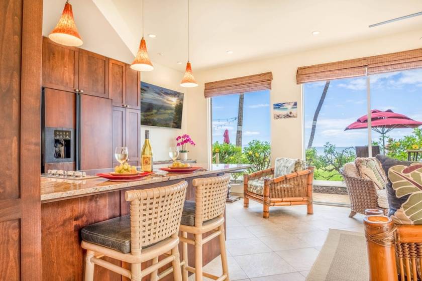 kitchen view of I Go Maui vacation rental 